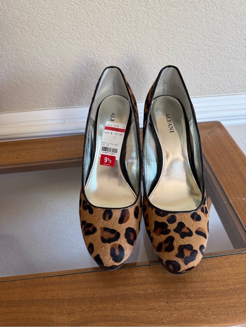Alfani Leopard-Print Pointed-Toe Pumps - Brown/Black